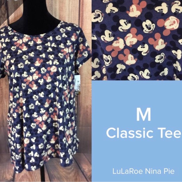 LuLaRoe Tops - NWT Disney Classic Tee Mini Mickey Mouse Size Small